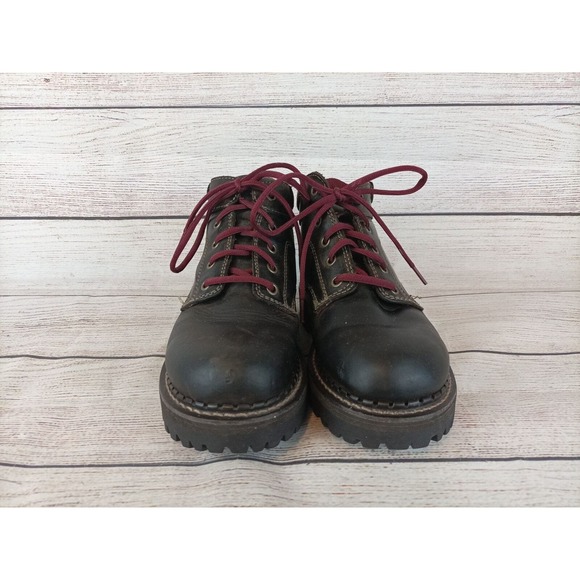 Vintage American Eagle Womens Lug Sole Boots Size 7 Brown - Picture 3 of 9